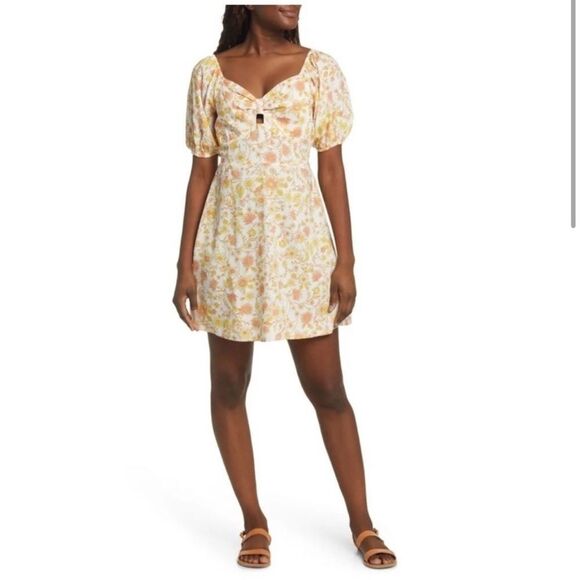 Billabong - Loving Life Puff Sleeve Mini Dress NEW with tags XXL - Picture 1 of 14